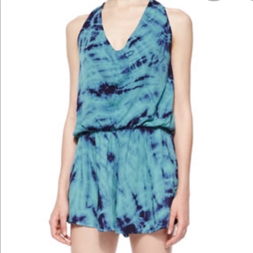 Young, fabulous, and broke tie dye romper